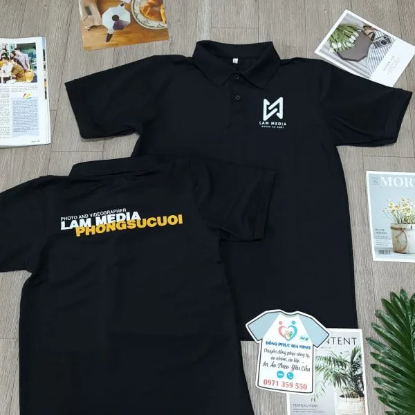 Áo Đồng Phục PoLo: Đen Trơn - Ảnh 5