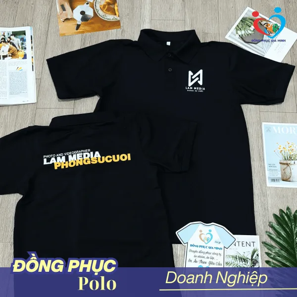Áo Đồng Phục PoLo: Đen Trơn - Ảnh 4