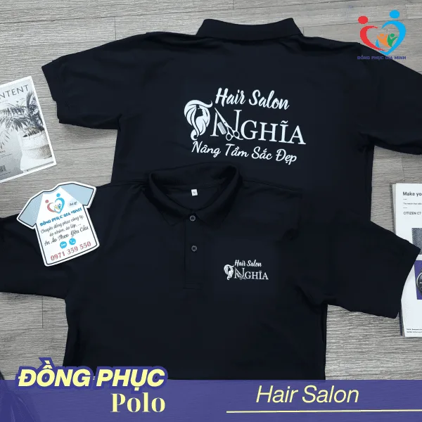 Áo Đồng Phục PoLo: Đen Trơn