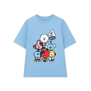 áo lớp cotton 250Gsm trơn : Xanh Biển
