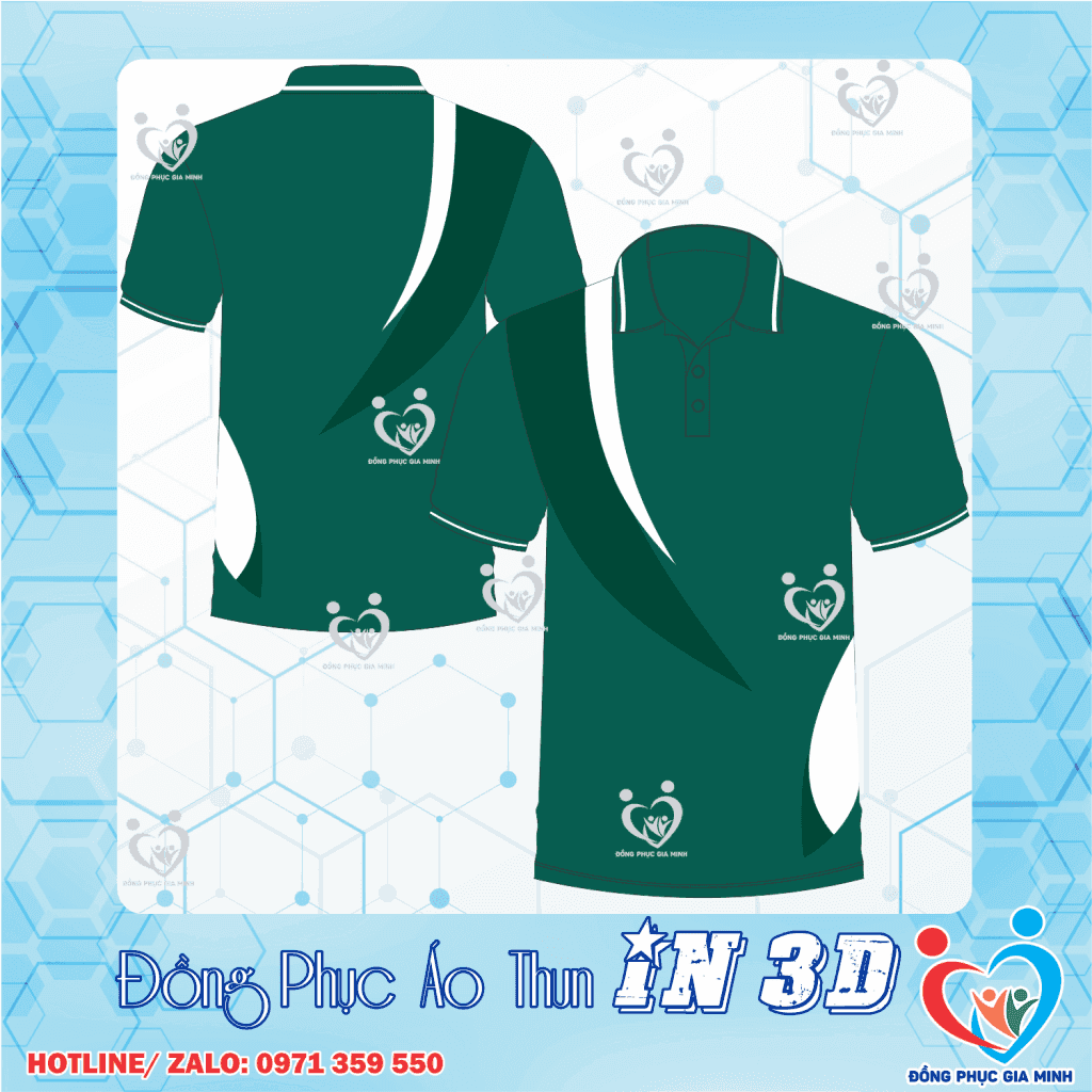 Áo polo đồng phục in 3D