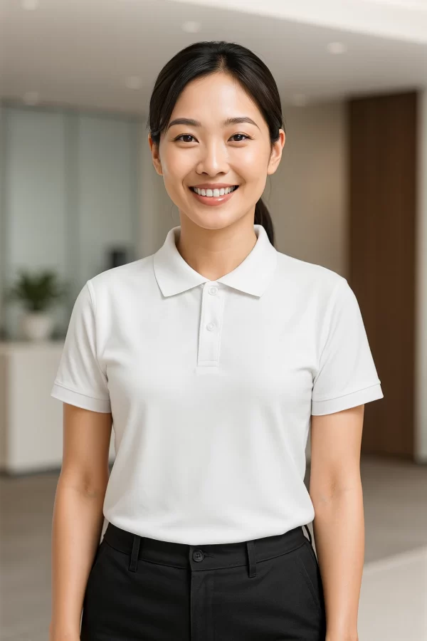 Áo Polo Đồng Phục Trắng Trơn | Đồng Phục Gia Minh