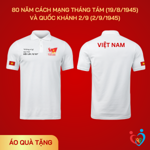 áo thun kỷ niệm 80 năm Cách mạng Tháng Tám (1981945) và Quốc khánh 29 (291945)