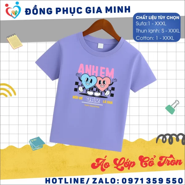 Áo lớp cổ tròn 2026