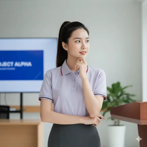 Áo Polo Airycool Tím Pastel – Siêu Mát, Siêu Nhẹ Cho Làn Da - Ảnh 4